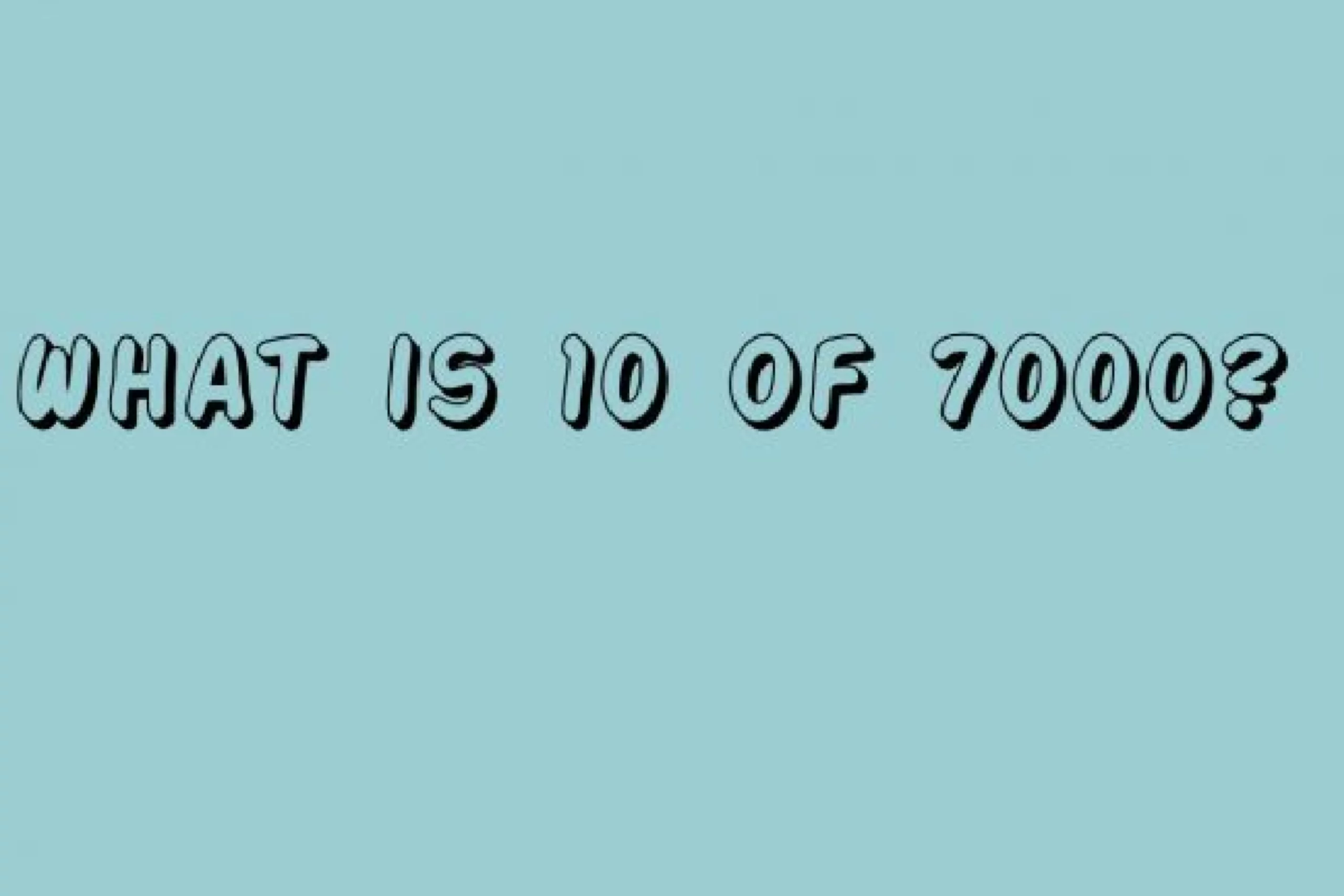 what-is-10-of-7000